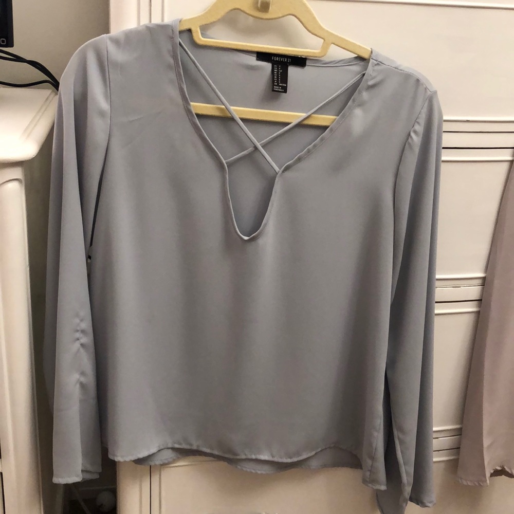 Light blue blouse